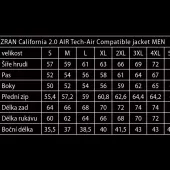 Bunda na moto Nazran California 2.0 black/fluo Tech-air compatible vel. L