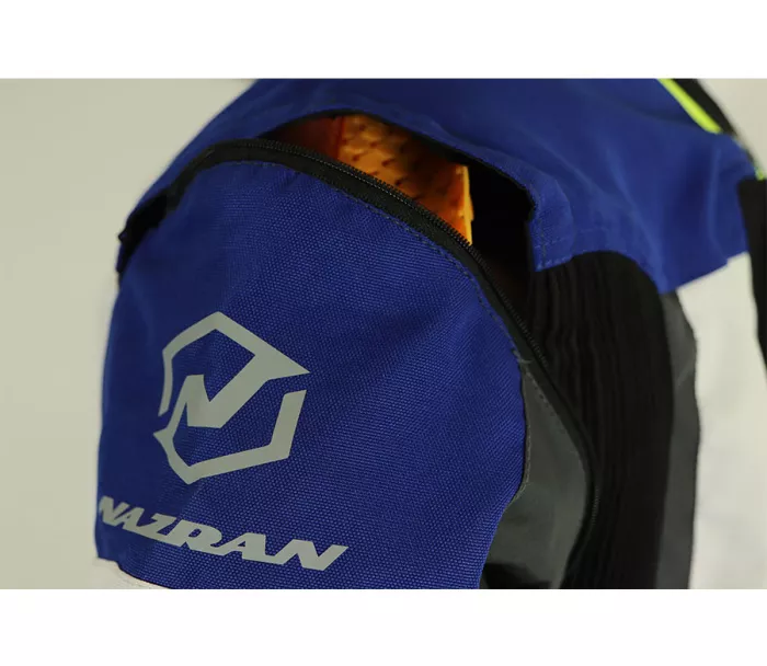 Bunda na moto Nazran Cavell Dakar white/blue/grey Tech-Air® compatible