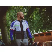 Bunda na moto Nazran Cavell Dakar white/blue/grey Tech-Air® compatible