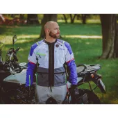 Bunda na moto Nazran Cavell Dakar white/blue/grey Tech-Air® compatible