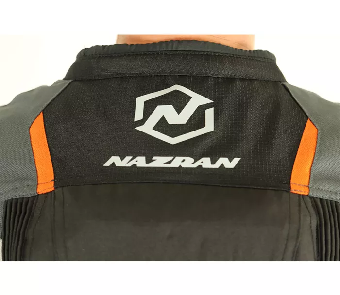 Bunda na moto Nazran Cavell Dakar orange/grey Tech-air compatible veľ. XL