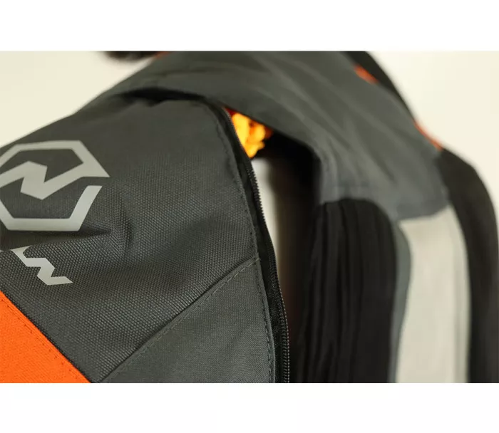 Bunda na moto Nazran Cavell Dakar orange/grey Tech-air compatible veľ. XL
