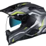 Helma na moto NEXX X.WED 2 COLUMBUS grey/neon MT