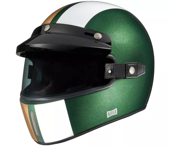 Helma na moto NEXX X.G100 DRAG MASTER green/gold
