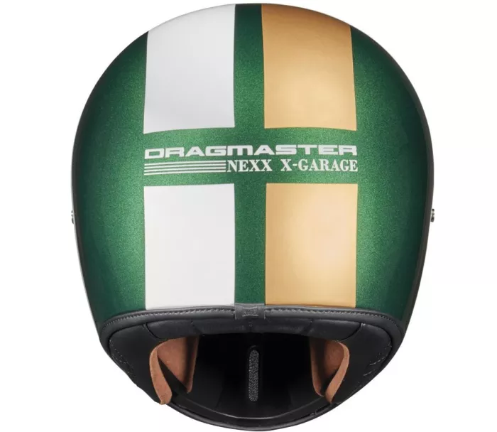 Helma na moto NEXX X.G100 DRAG MASTER green/gold