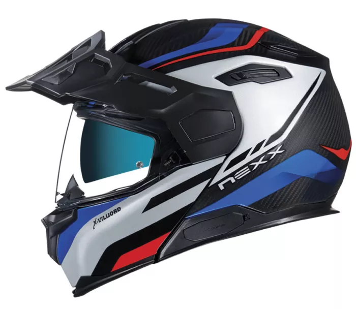 Helma na moto NEXX X.VILIJORD HIKER blue/red MT