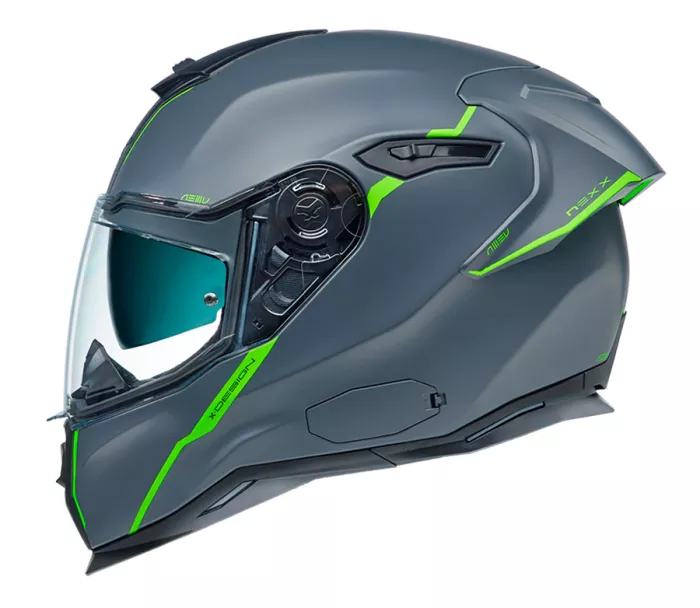 Helma na motorku Nexx SX.100R Shortcut grey/neon