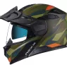 Helma na moto Nexx X.Vilijord Taiga green/orange MT