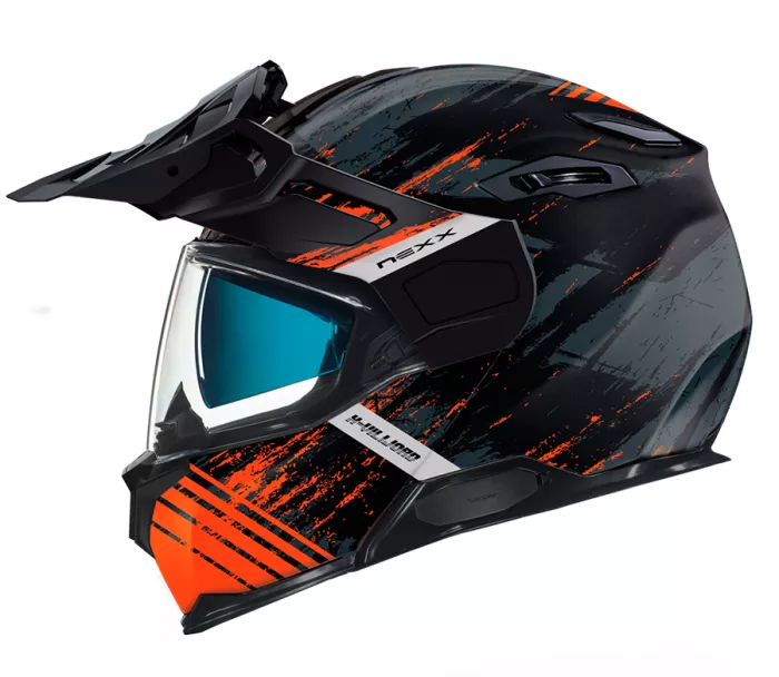 Helma na moto Nexx X.Vilijord Mudvalley black/orange