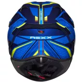 Helma na moto NEXX X.R3R PRECISION blue/neon MT vel. L