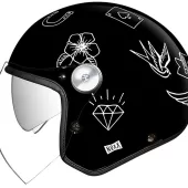 Otvorená helma na moto NEXX X.G30 Tattoo black white