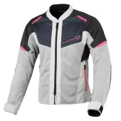 Macna Orcano 2.0 light grey/black/pink lady jacket vel. L