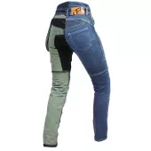 Dámske moto džínsy Trilobite Parado monolayer AAA slim fit blue (predĺžené)