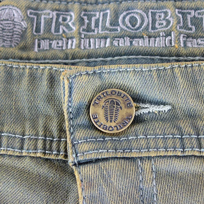 Kevlarové džínsy na motocykel Trilobite Parado dirty blue (predĺženej) veľ. 36