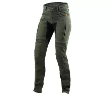 Dámské kevlarové džíny na moto Trilobite 661 Parado dark khaki (prodloužené)