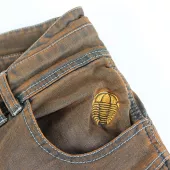 Kevlarové džínsy na motorku Trilobite Parado hrdzavé brown (predĺženej) veľ. 32