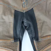 Kevlarové džínsy na motorku Trilobite Parado hrdzavé brown (predĺženej)
