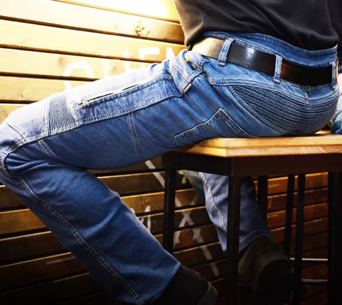 Kevlarové džínsy na moto Trilobite Parado blue SLIM (predĺženej) veľ. 34
