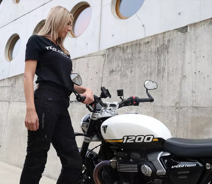 Dámske džínsy Trilobite Parado doublelayer AAAA slim fit black level 2