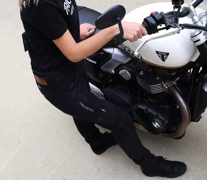 Dámske džínsy Trilobite Parado doublelayer AAAA slim fit black level 2