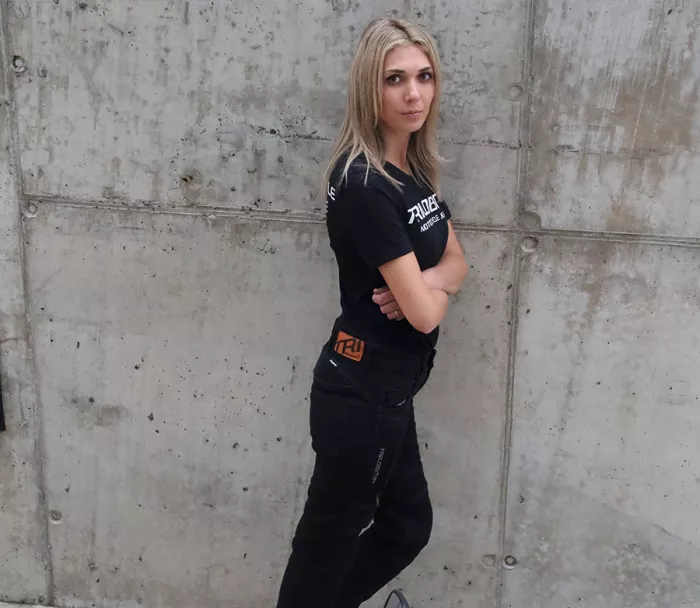 Dámske džínsy Trilobite Parado doublelayer AAAA slim fit black level 2