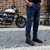 Nohavice na moto Trilobite Parado doublelayer AAAA slim fit men blue level 2