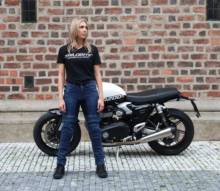 Trilobite Parado doublelayer AAAA slim fit ladies jeans blue level 2