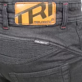 Pánske džínsy na motocykel Trilobite 661 Parado skinny fit black level 2