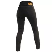 Dámske džínsy na moto Trilobite 2461 Parado monolayer AAA slim fit ladies jeans black (predĺžené)