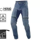 Pánske nohavice na moto Trilobite 2461 Parado monolayer AAA slim fit blue (Skrátené)