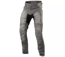 Kevlarové džíny na moto Trilobite 661 Parado light grey SLIM (prodloužené)