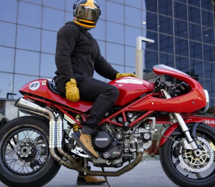 Pánske tenisky na moto Falco Patrol 2 camel brown