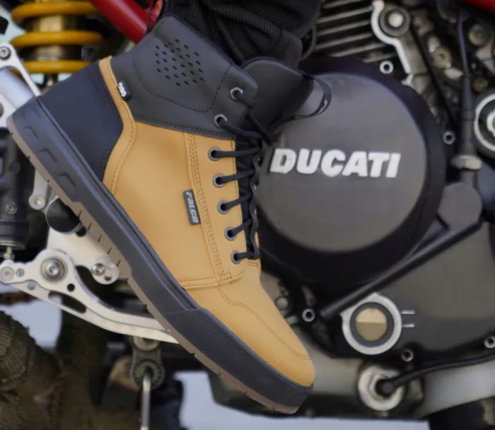 Pánske tenisky na moto Falco Patrol 2 camel brown