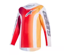 Detský MX dres Alpinestars Fluid Portl red/grey
