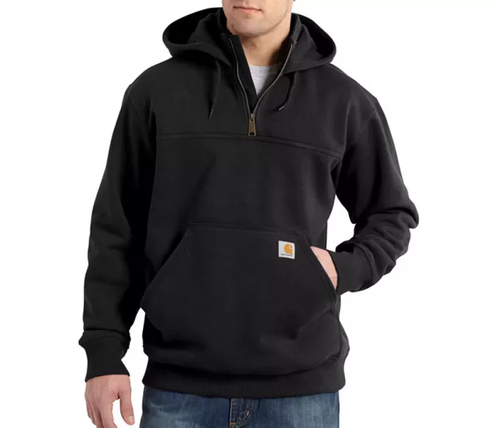CARHARTT Heavyweight Quarter-Zip sweat-shirt black vel. XL