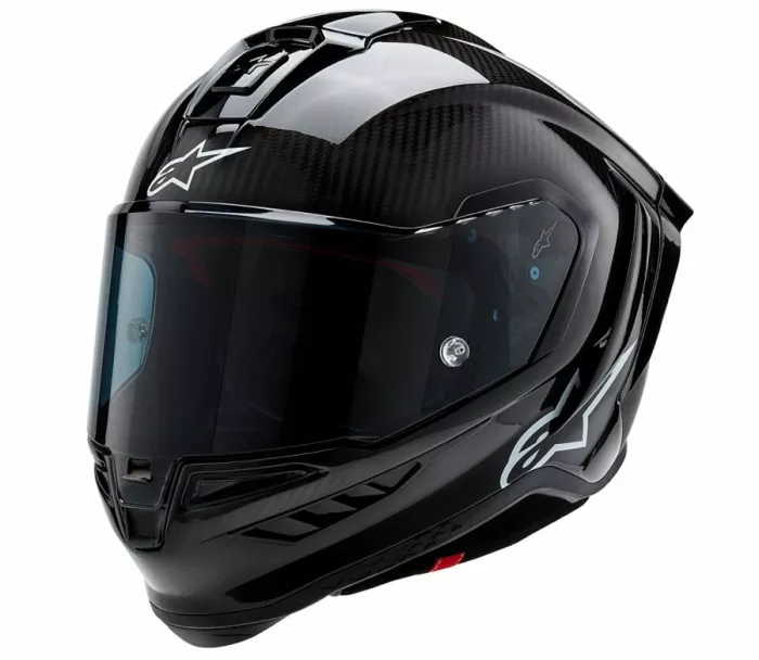 Alpinestars Supertech R10 Solid black carbon matt/glossy helmet vel. 2XL