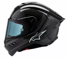 Alpinestars Supertech R10 Solid black carbon matt/glossy helmet vel. L