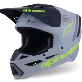 Alpinestars SM3 Radium grey/black/yellow matt helmet vel. M