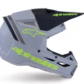 Alpinestars SM3 Radium grey/black/yellow matt helmet vel. M