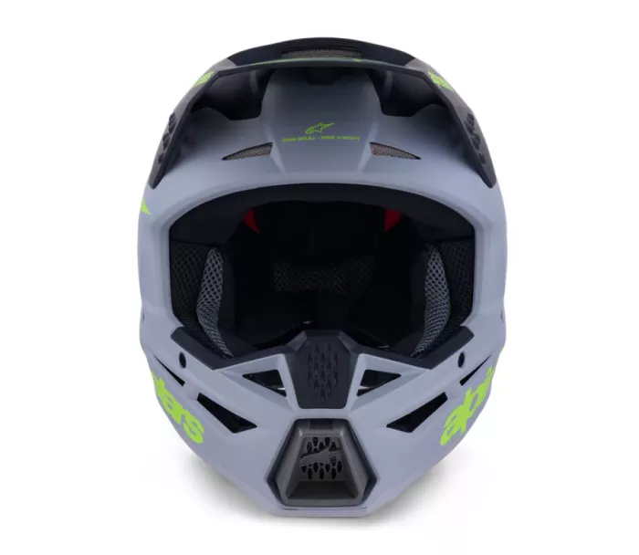 Alpinestars SM3 Radium grey/black/yellow matt helmet vel. M