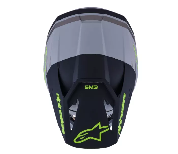 Alpinestars SM3 Radium grey/black/yellow matt helmet vel. M