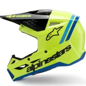 Alpinestars SM3 Youth Radium yellow/black/blue glossy helmet vel. YM