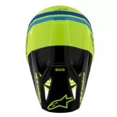 Alpinestars SM3 Youth Radium yellow/black/blue glossy helmet vel. YM