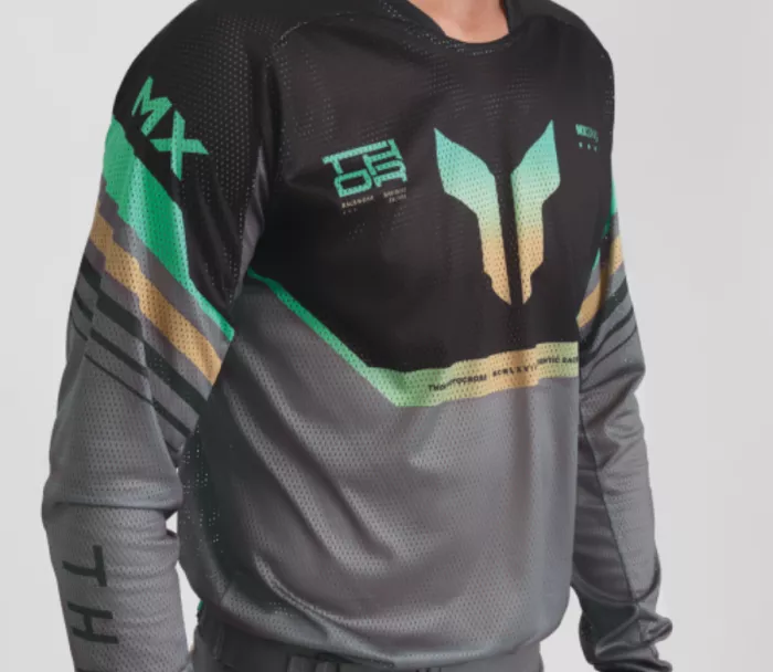 Pánsky dres Thor Launchmode Vented Raptor black/charcoal