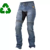 Dámske kevlarové džínsy na moto Trilobite Parado Recycled blue (predĺženej)