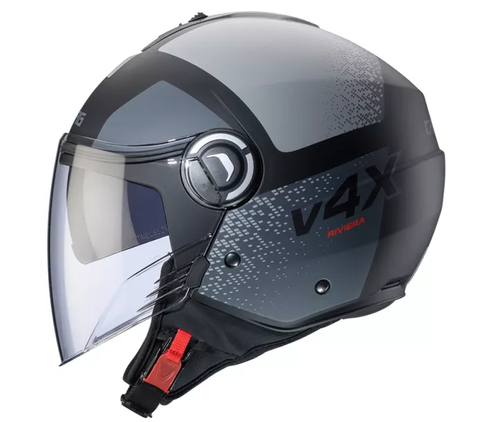 Caberg Riviera V4X Alpha matt black/anthracite/grey vel. M