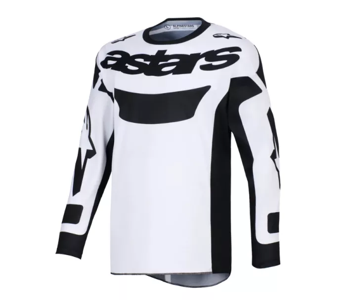 Motokrosový dres Alpinestars Racer Riway white/black