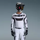 Motokrosový dres Alpinestars Racer Riway white/black