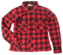 Dámska kevlarová košeľa Rusty Pistons RPSWW42 Rixby red / black veľ. XL