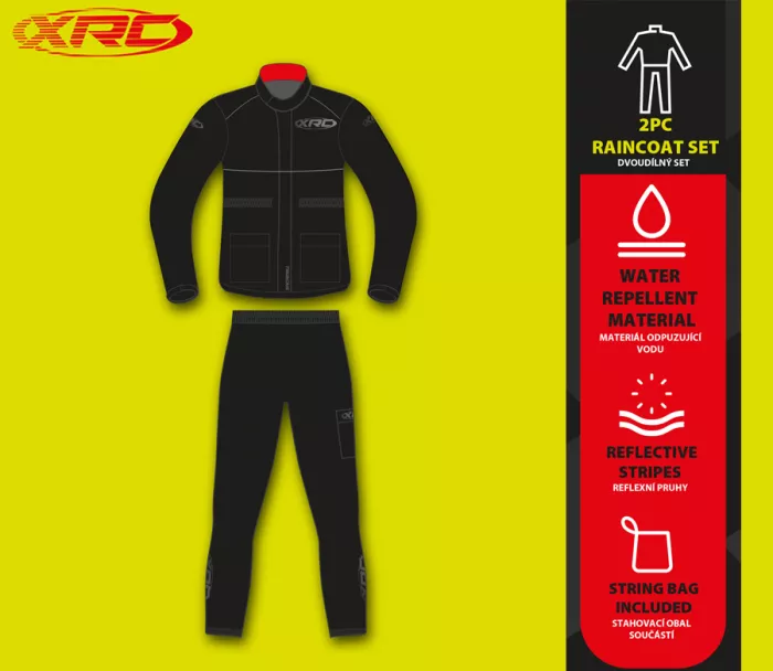 Pláštenka XRC Sacambu black 2pc veľ. XL